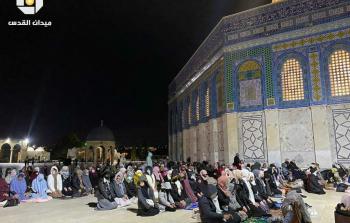 التراويح الاولى في المسجد الاقصى