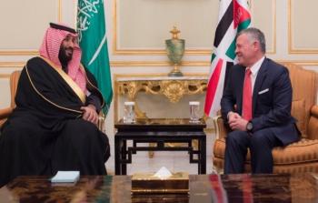 ملك الأردن عبد الله بن حسين مع ولي عهد السعودية الأمير محمد بن سلمان