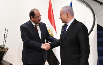 بنيامين نتنياهو مع رئيس المخابرات المصرية