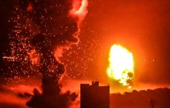 القصف الاسرائيلي على قطا غزة