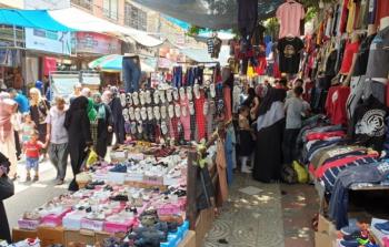 الاسواق الشعبية بغزة