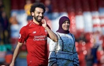 محمد صلاح وزوجته ماجي صادق