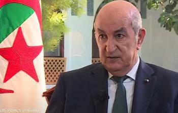 الرئيس الجزائري عبد المجيد تبون
