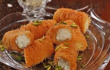 كنافة مبرومة بالقطشة
