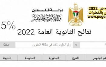 نتائج الثانوية العامة توجيهي فلسطين 2022