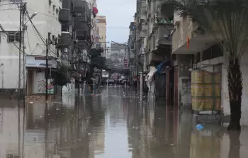 الامطار على قطاع غزة