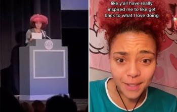 فتاة تهاجم والدها