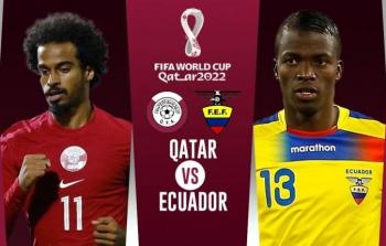 مباراة قطر والإكوادور في كأس العالم 2022