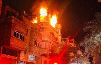 حريق في منزل بشمال غزة