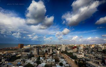 قطاع غزة في يوم غائم
