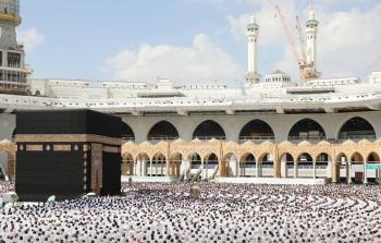 الكعبة المشرفة خلال أحد مواسم الحج