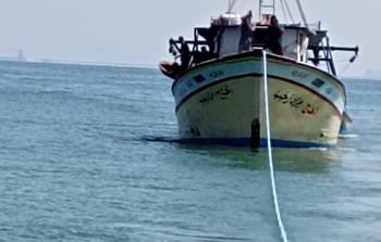 مركبة في بحر غزة