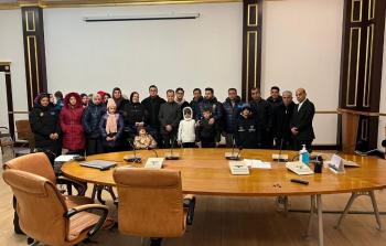 خلال استقبال السفير أبو منتصر أبو زيد العلائلات الفلسطينية الكازاخستانية