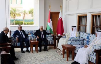 الرئيس محمود عباس حلال لقاء الأمير تميم