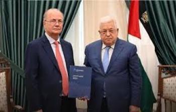 الرئيس محمود عباس ورئيس الوزراء الجديد محمد مصطفى