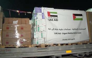 مساعدات اماراتية في العريش في طريقها الى غزة