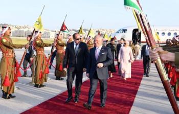 الرئيس الاردني عبد الله الثاني ونظيرة المصري عبد الفتاح السيسي