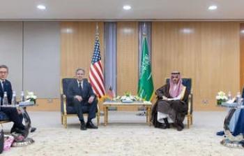 وزير الخارجية الأميركي أنتوني بلينكن مع نظيره السعودي فيصل بن فرحان