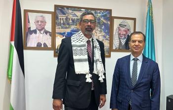السفير منتصر أبو زيد مع نظيره الفنزويلي