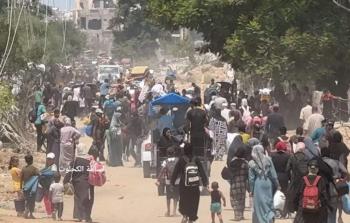 نزوح أهالي خان يونس نحو دير البلح