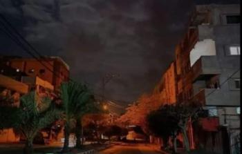 شارع أبوعريف في دير البلح عقب أوامر جيش الاحتلال باخلاءه على الفور