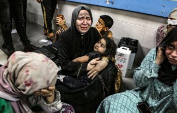 نساء من غزة عقب اصابتهن بقصف اسرائيلي