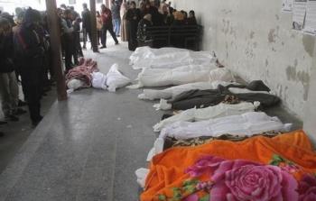 جثامين شهداء في قطاع غزة