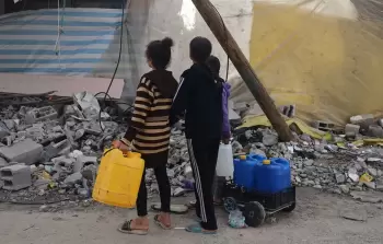 نقص المياه في غزة