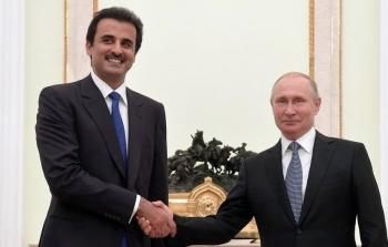 بوتين وأمير قطر