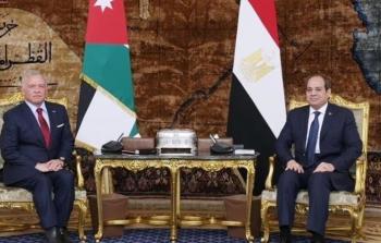 ملك الأردن ورئيس مصر