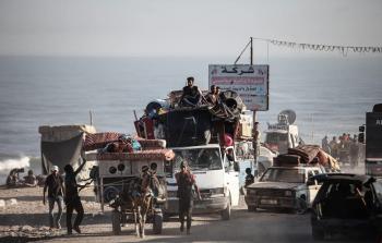 نزوح المواطنين من منازلهم في غزة