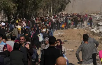 نزوح من شمال القطاع إلى جنوبه