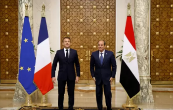 الرئيس المصري ونظيره الفرنسي