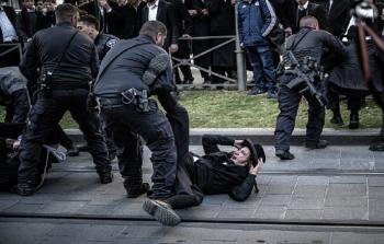 الشرطة الاسرائيلية تقمع احتجاجات للمتطرفين الحريديم