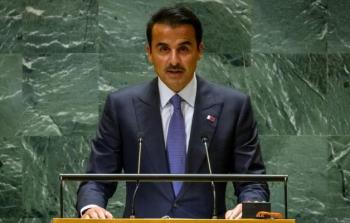 أمير قطر أمام الجمعية العامة للأمم المتحدة