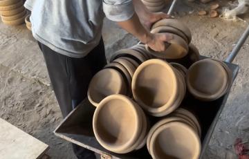 صناعة الفخار بغزة