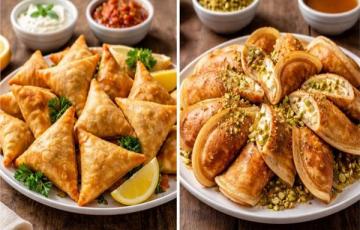 القطايف والسمبوسك.