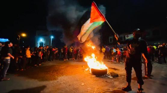 مظاهرة في رفح