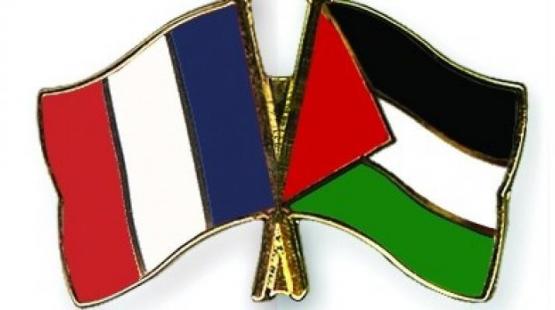 علمي فلسطين وفرنسا