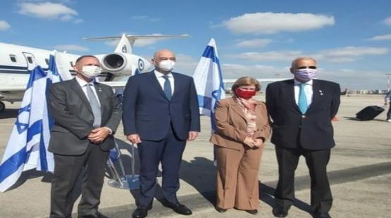 وزير الخارجية اليوناني في اسرائيل