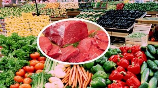 الخضروات واللحوم