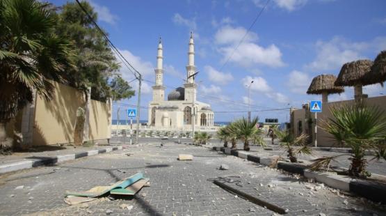 تدمير المساجد في قطاع غزة