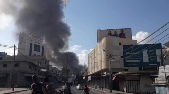 قرب مكان الحادث