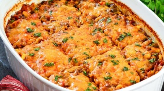 صينية رز باللحم المفروم