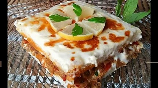 صينية التونة بالتوست