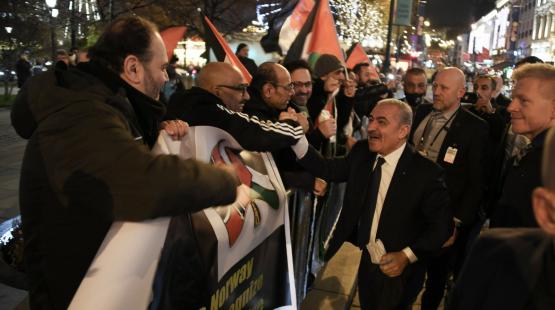 جانب من زيارة اشتية للنرويج