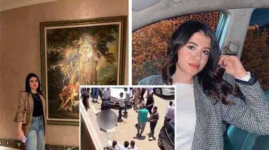 مقتل الطالبة نيرة أمام جامعة مصرية