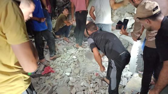 منزل حي الشعوث برفح