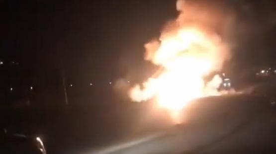 انفجار السيارة قرب موقع عسكري للاحتلال الاسرائيلي