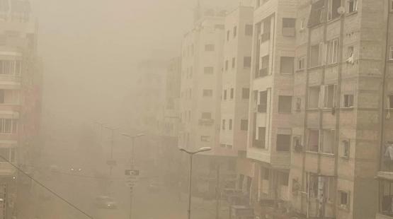 منطقة الرمال بعد القصف الإسرائيلي